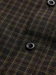 ブラックカラーチェックシャツ