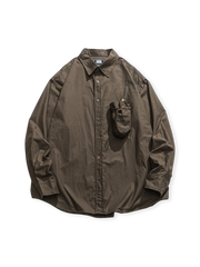 収納ポケット付きシャツ全体外観。