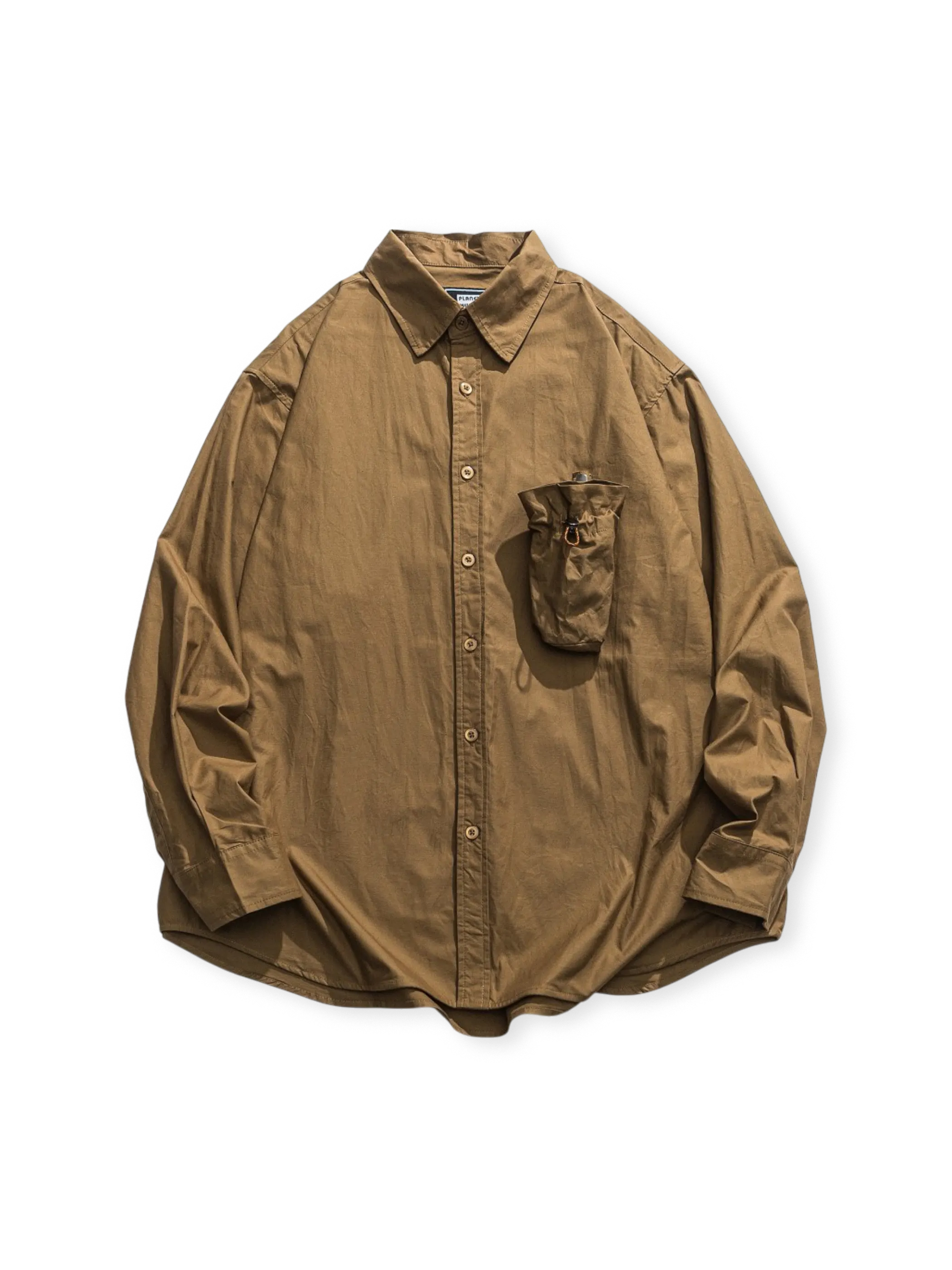 収納ポケット付きシャツ全体外観。