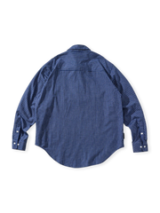 ヴィンテージチェック 半開き長袖シャツ