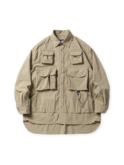 パープルタグ マルチポケット ワークシャツ