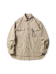 アウトドア ダークチェック ワークシャツ