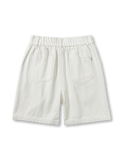 刺繍ポケット入りワイドショートパンツ