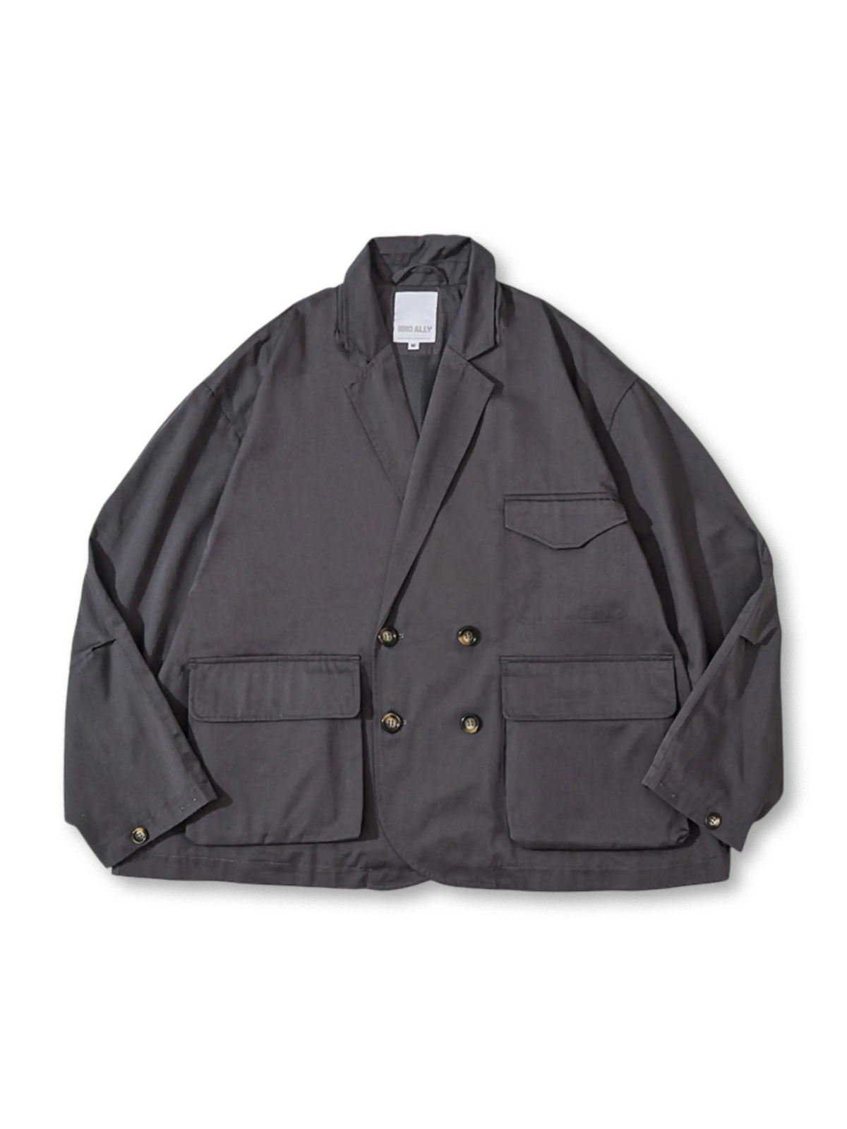 多ポケット機能テーラードジャケット全体像