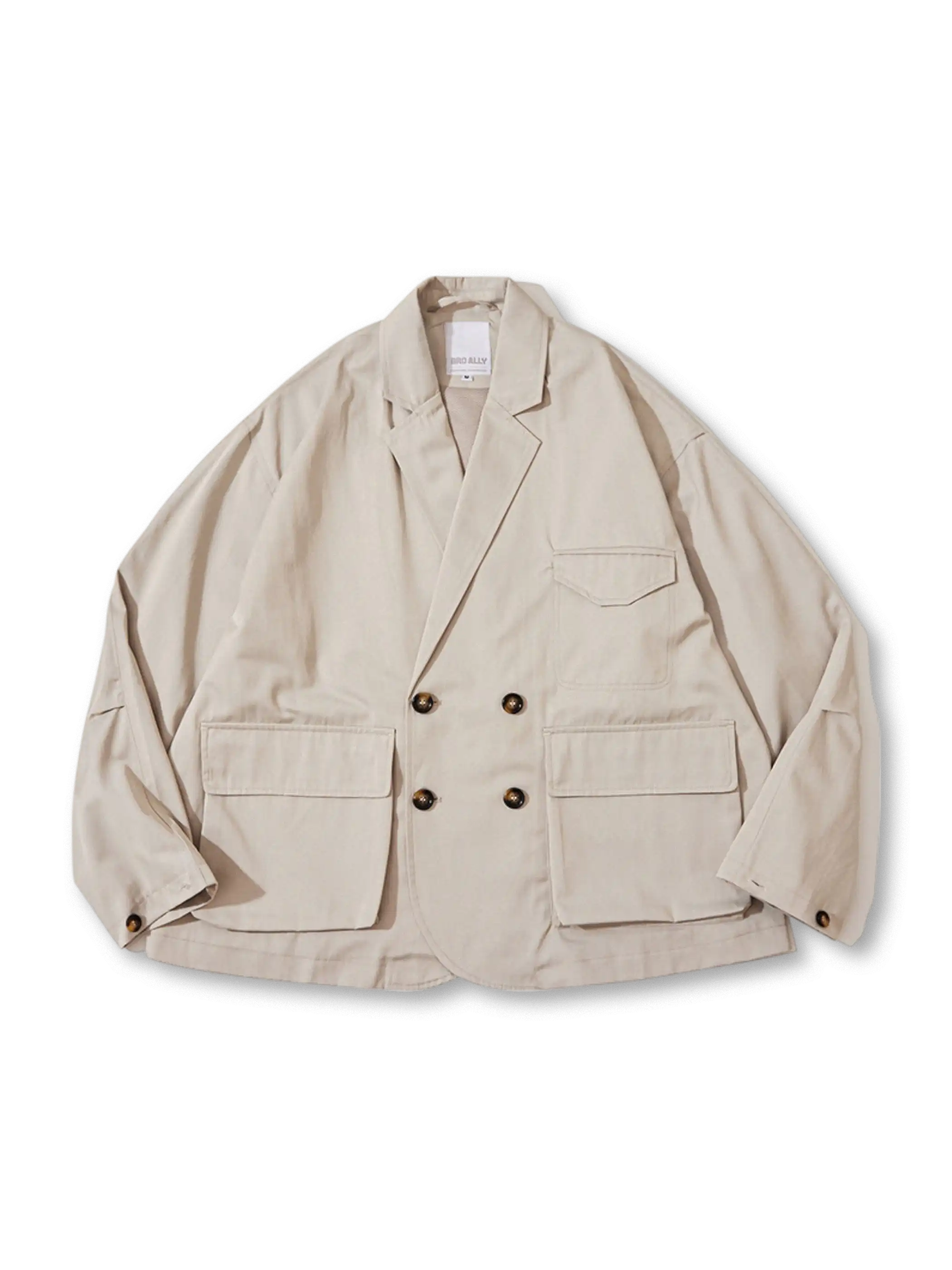 多ポケット機能テーラードジャケット全体像