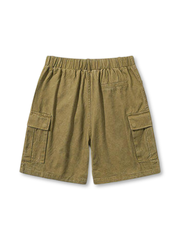 ウォッシュ加工コットンカジュアルショートパンツ