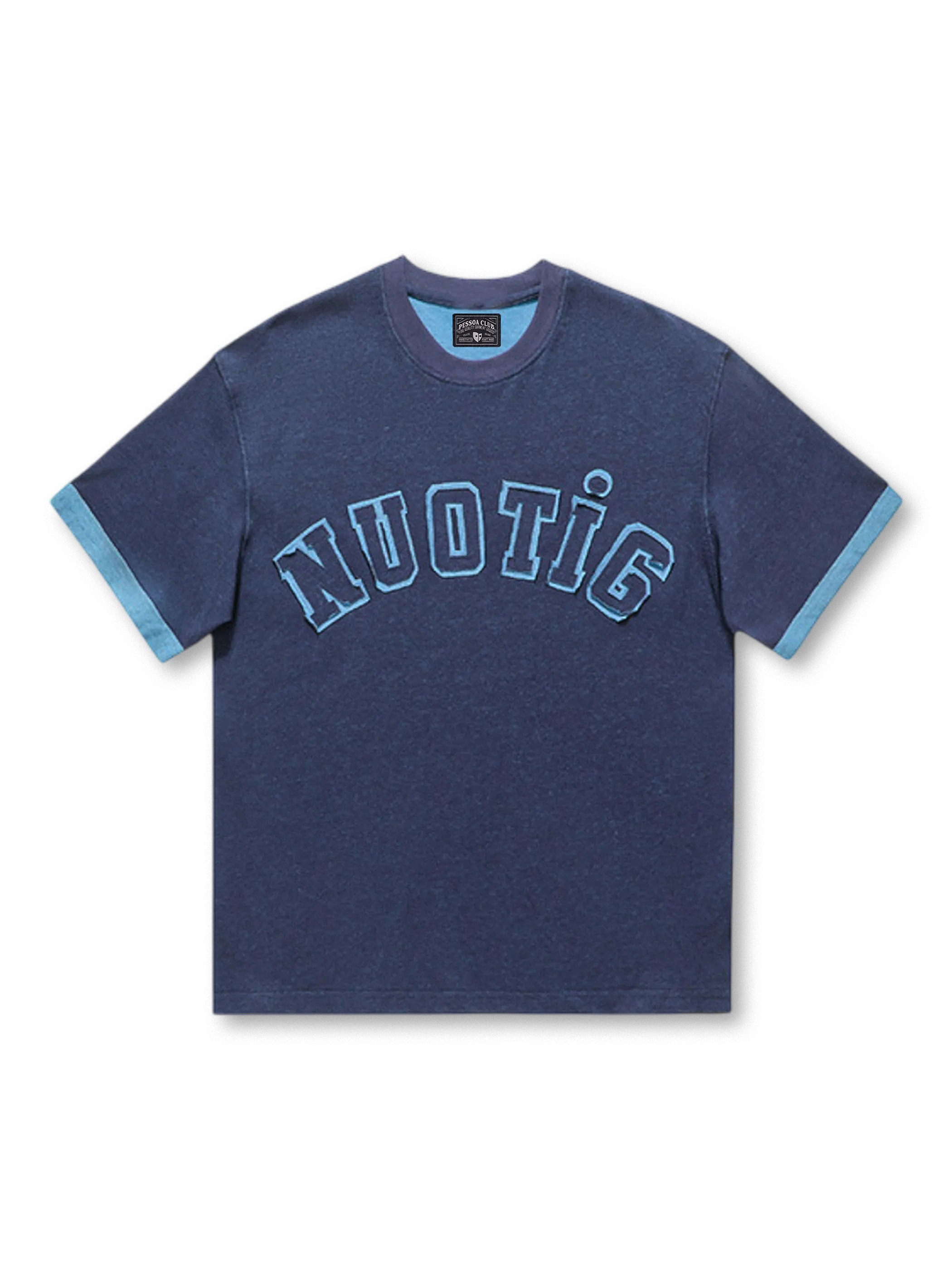 リバーシブルバイカラーロゴTシャツ全体像