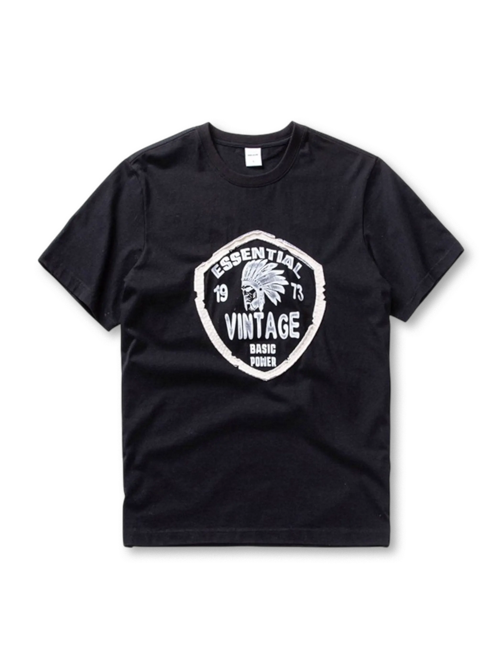 インディアン酋長プリント入りTシャツ