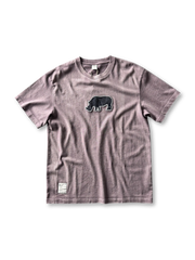 パッチ刺繍入りガーメントダイTシャツ