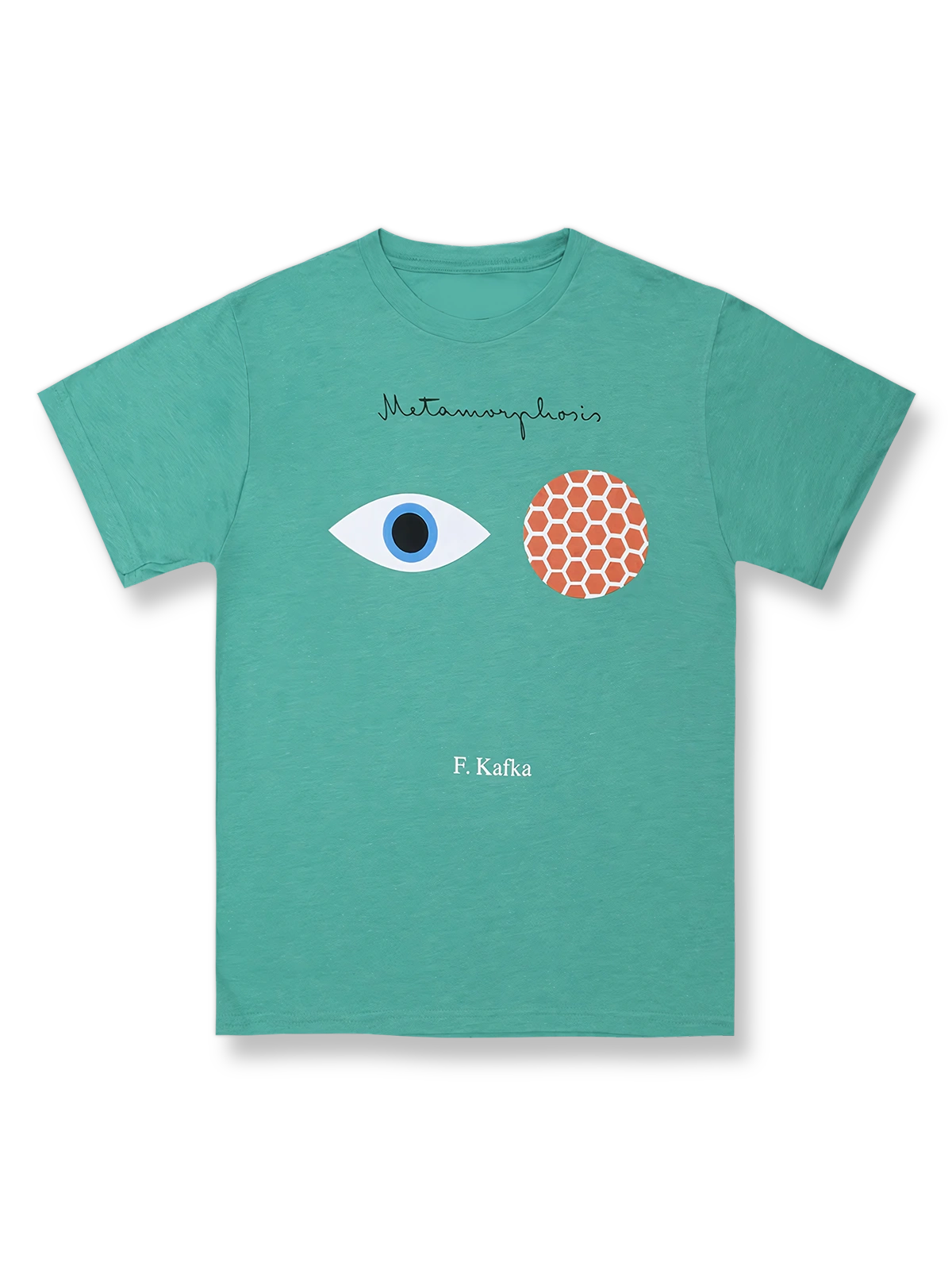 製品画像: フランツ・カフカ『変身』Tシャツ正面図