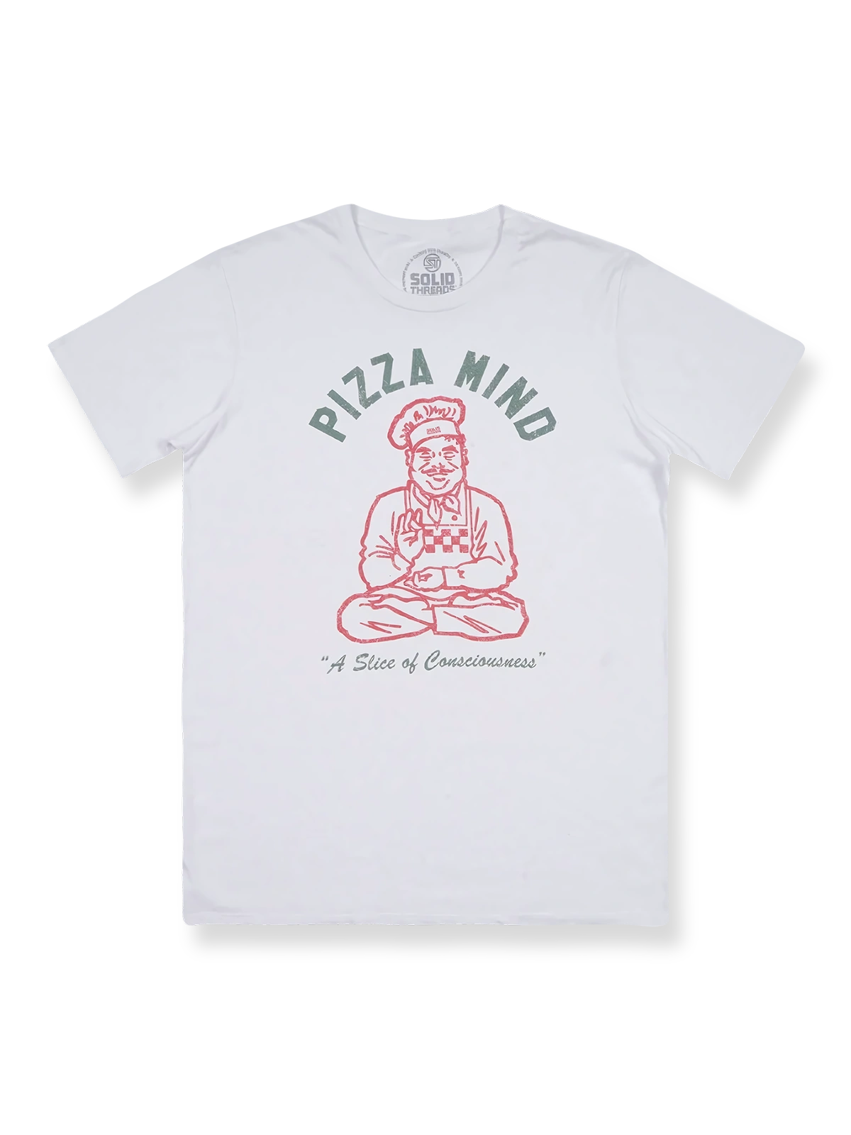 製品画像: ピザマインドプリントTシャツの全体図