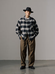 チカーノ短幅チェックシャツ