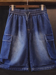 BombBee ヴィンテージワーク デニムショーツ