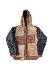 シープボアキャンバス フーデッドジャケット