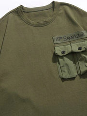 ミリタリーテイストポケットTシャツ