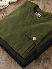 490g加毛シングルポケットスウェット