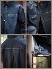 9oz ウォッシュド デニムシャツ