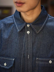 9oz ウォッシュド デニムシャツ