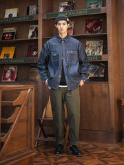 9oz ウォッシュド デニムシャツ