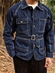 15ozセルビッジデニムワークジャケット