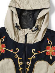 エスニックフラワー刺繍 マウンテンジャケット