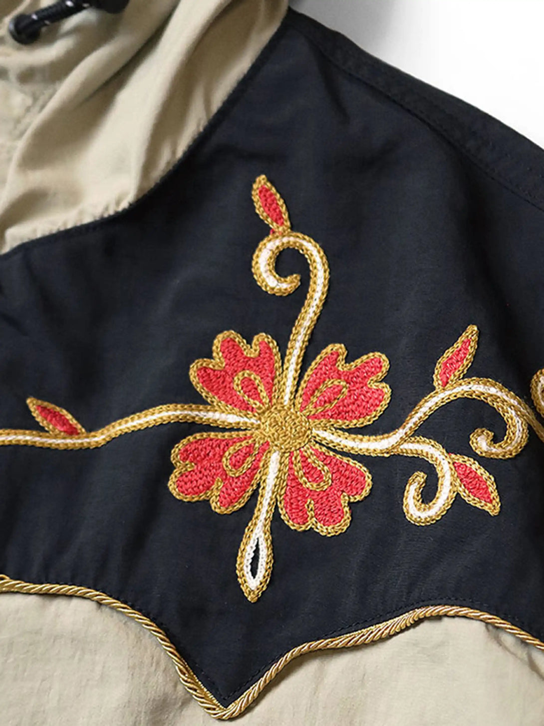 エスニックフラワー刺繍 マウンテンジャケット-PESSOA CLUB