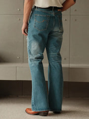 15.5oz 赤耳セルビッジ デニム ブーツカットパンツ