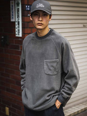 ヴィンテージダブルフェイスフリース長袖スウェット