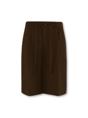 ノルマンディーリネン単プリーツショーツ