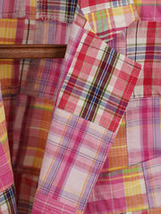 マドラスパッチワーク ノー構造コットンブレザー