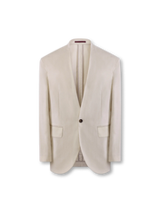 コラールレスジャケット＋ダブルプリーツパンツ＋ショーツのセットアップ
