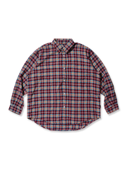 製品画像：フランネルチェックシャツ正面展示