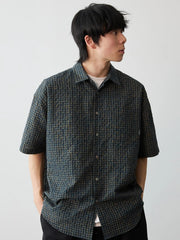 ヴィンテージシアサッカー チェックシャツ