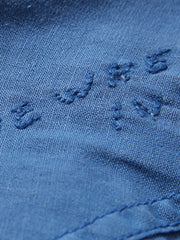 リネンコットン刺繍ウォッシュドシャツ