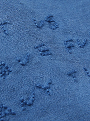 リネンコットン刺繍ウォッシュドシャツ