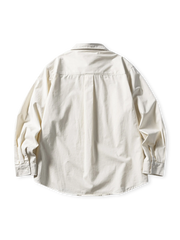 ヴィンテージワークウェア長袖シャツ（正面ダブルポケットデザイン）