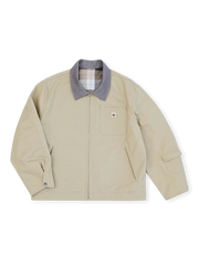 バーン風 コントラストキャンバスジャケット