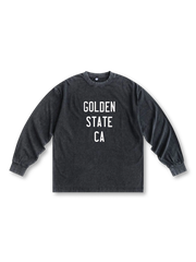 ヴィンテージウォッシュロゴ長袖Tシャツ全体