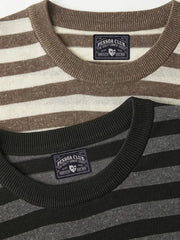 リネンブレンドボーダーニットTシャツ