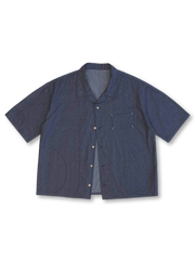  デニムキューバシャツ＆ショーツセット全体
