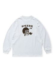 ヴィンテージカートゥーンプリント長袖Tシャツ