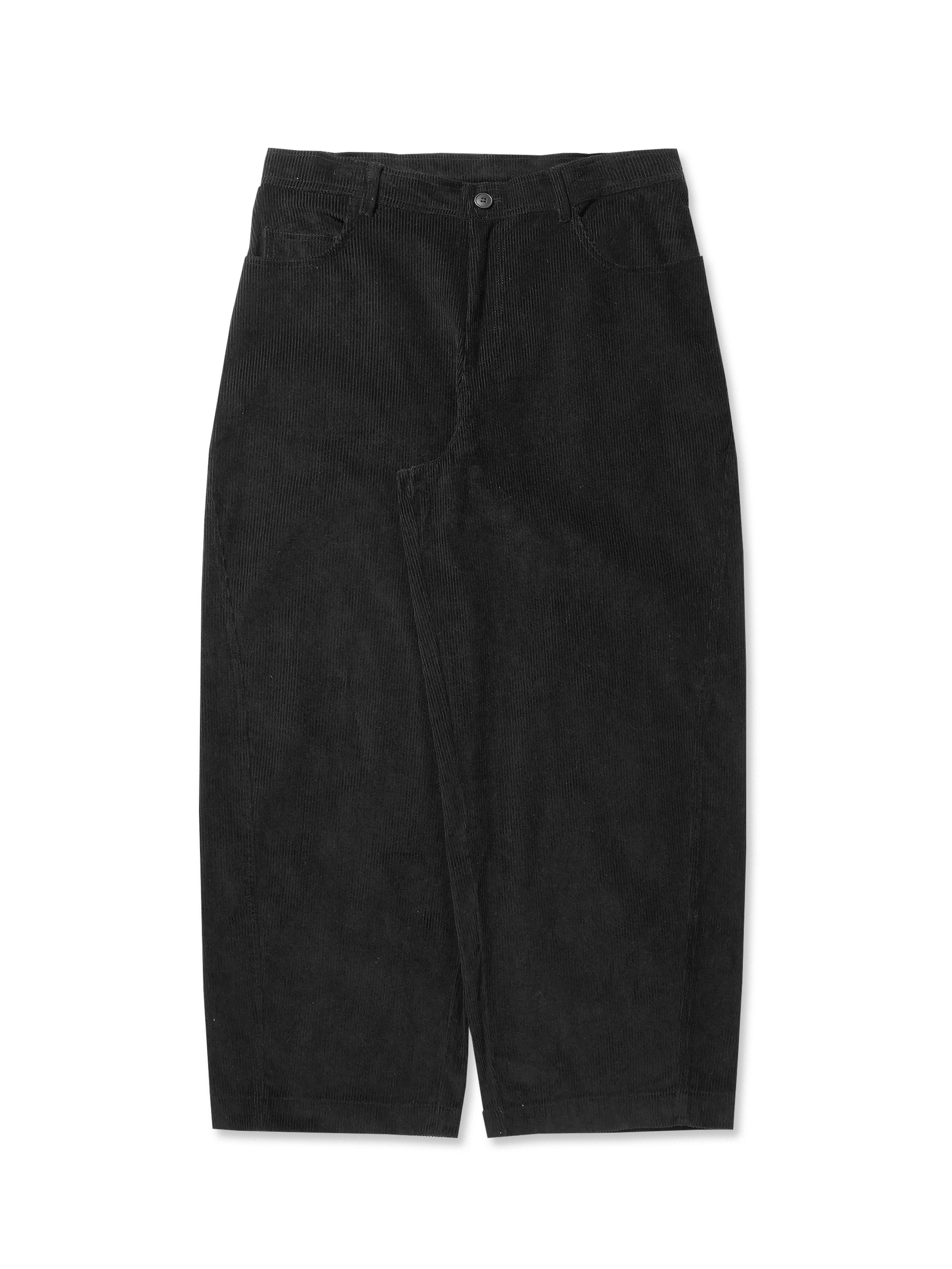 製品画像：アーチカットコーデュロイワイドパンツ全体展示