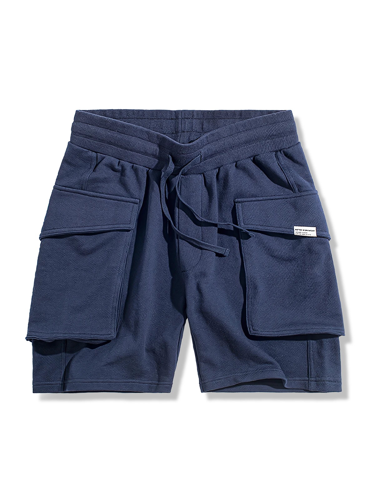 P-44改良ミリタリーショーツ、大型サイドポケット、ウエストゴム、コットン素材、快適フィット