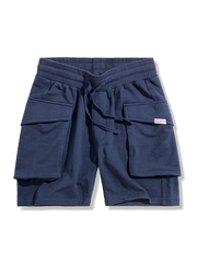 P-44改良ミリタリーショーツ、大型サイドポケット、ウエストゴム、コットン素材、快適フィット