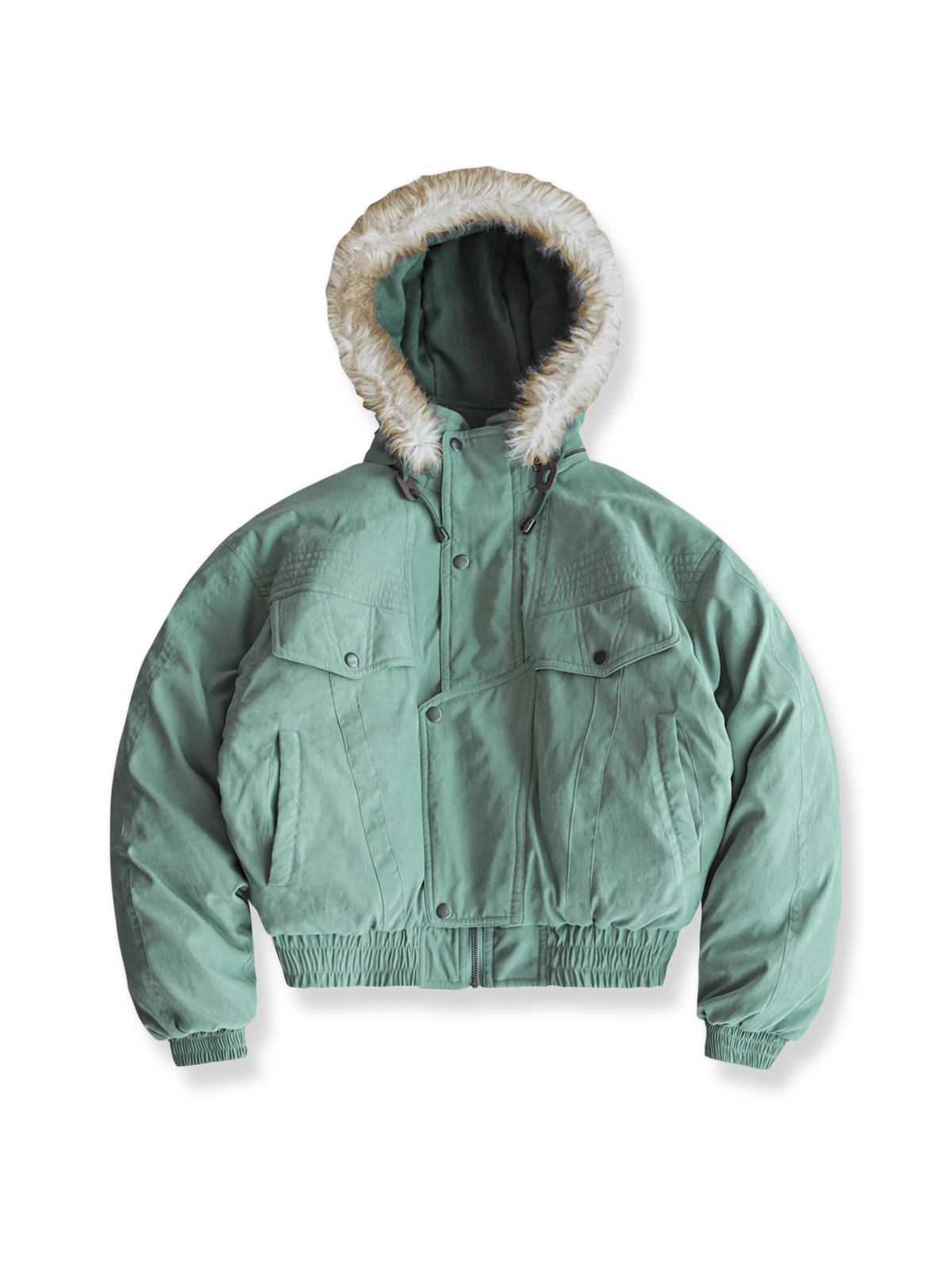 襟ボア モーターサイクルダウン ジャケット