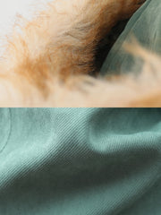 襟ボア モーターサイクルダウン ジャケット