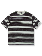 ヘビーウェイトグラデーションストライプTシャツ