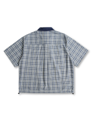 スプライスチェックワーク半袖シャツ