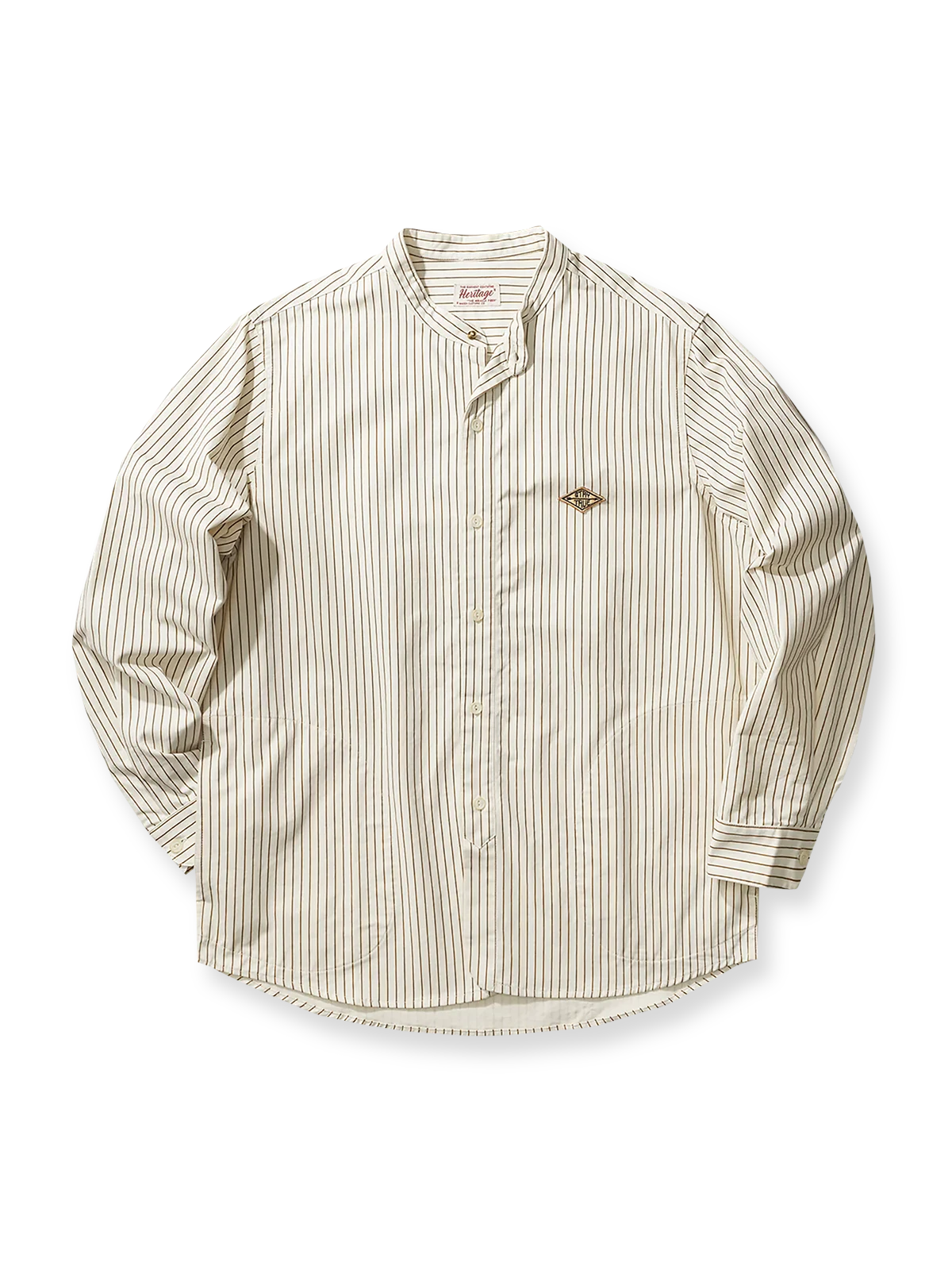 ベースボールストライプシャツ