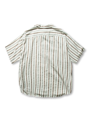 ヴィンテージストライプ×パッチワークキューバカラーシャツ